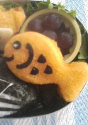 キャラ弁☆冷凍食品で簡単おさかな！-レシピのメイン写真