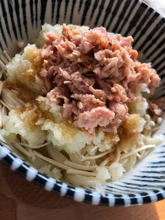 ツナえのきおろしポン酢うどん☆-レシピのメイン写真
