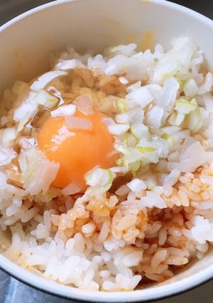 ズボラ飯ユッケ風TKG(たまごかけご飯)-レシピのメイン写真