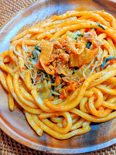 ごま油香る✿豚キムチ焼うどん-レシピのメイン写真