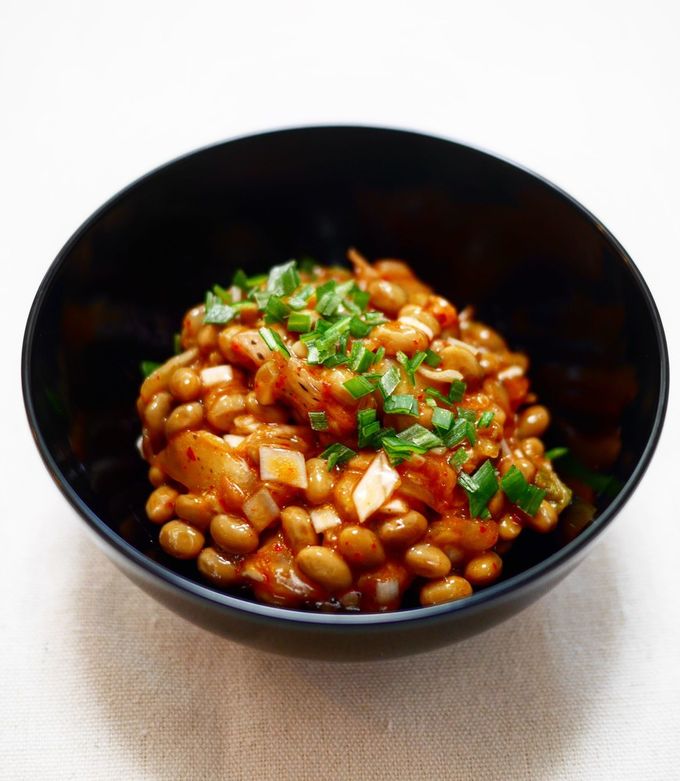 簡単30秒】キムチ納豆 by Ryu1さん。 【クックパッド】 簡単おいしい