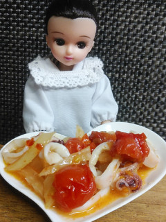 リカちゃん♡イカセロリトマトスイチリ炒め-レシピのメイン写真
