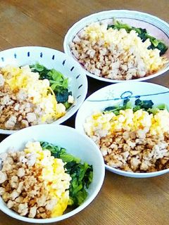 お手軽!簡単三色丼-レシピのメイン写真