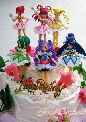 プリキュア☆２段ケーキ♪-レシピのメイン写真
