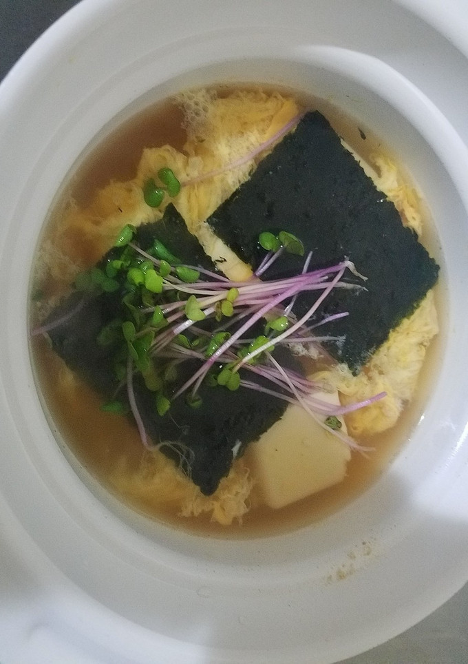 とうふの海苔卵とじスープ-レシピのメイン写真