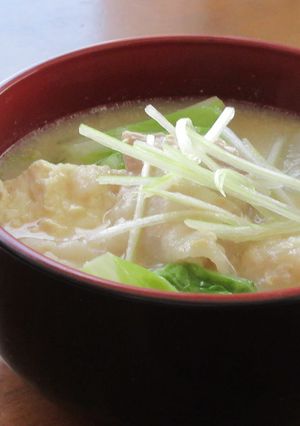 豚バラ肉と白菜と大根のとろろ粕汁-レシピのメイン写真