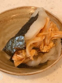 レンジで簡単、キムチ餅-レシピのメイン写真