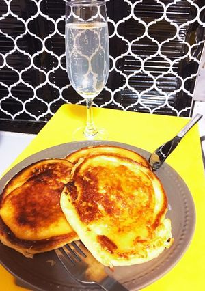 ダイエット！夜中のパンケーキ-レシピのメイン写真