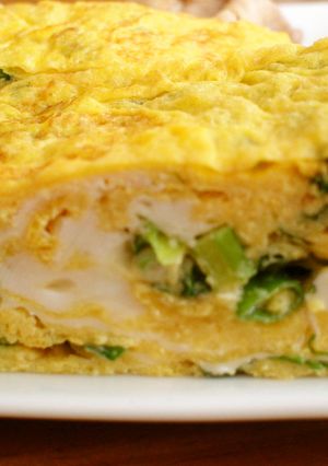 葉ネギ入り厚焼き玉子-レシピのメイン写真