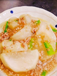 カブと豚ひき肉の煮物-レシピのメイン写真
