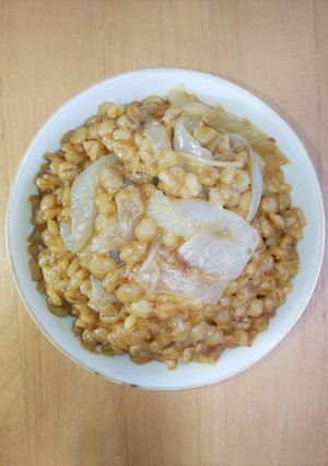 100%押し麦のハヤシたまねぎ麦飯-レシピのメイン写真
