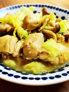 鶏もも肉とキャベツの味噌炒め煮-レシピのメイン写真