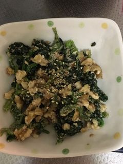 冷凍で簡単!ほうれん草とくるみのごま和え-レシピのメイン写真