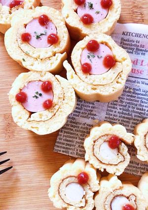 HMで♪揚げないお花のアメリカンドッグ-レシピのメイン写真