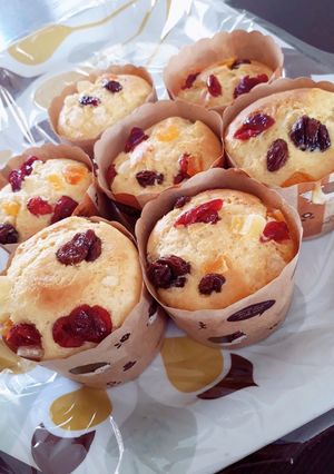 (大量生産)ドライフルーツのカップケーキ-レシピのメイン写真