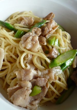 豚とアスパラのパスタ　ゆず胡椒風味-レシピのメイン写真