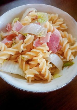 白菜&パスタ-レシピのメイン写真