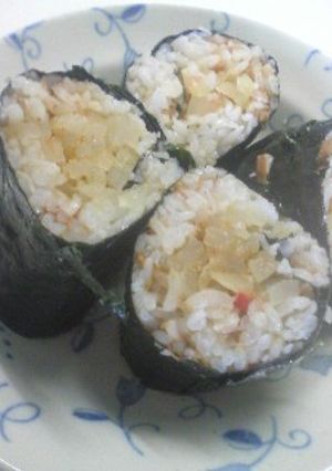 おにぎり朝食☆おにぎりみたいな細巻き-レシピのメイン写真