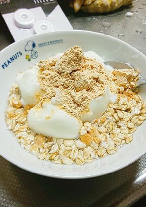 きなこヨーグルトオートミール-レシピのメイン写真