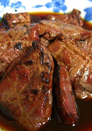 牛レバーの焼き浸し-レシピのメイン写真