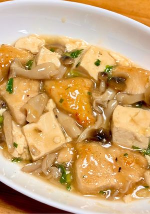 簡単！鶏胸肉と豆腐としめじの旨煮-レシピのメイン写真
