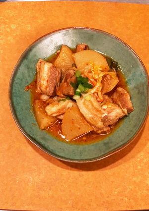 ごはんがススム！圧力鍋で豚キム大根-レシピのメイン写真
