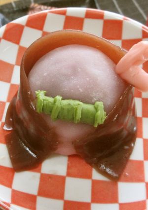 切り餅で作る♪かわいい禰豆子のいちご大福-レシピのメイン写真