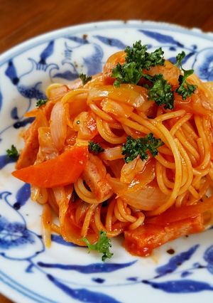 簡単！油を使わない美味しいナポリタン-レシピのメイン写真
