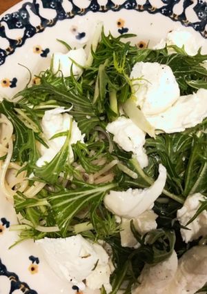 爽やか水菜とモッツァレラのレモンパスタ-レシピのメイン写真