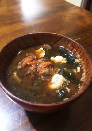 私の好きなインスタント味噌汁の食べ方-レシピのメイン写真
