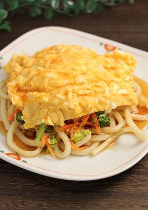 簡単！天津飯風☆焼きうどん-レシピのメイン写真