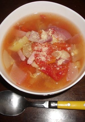夏野菜たっぷりのあったかスープ-レシピのメイン写真