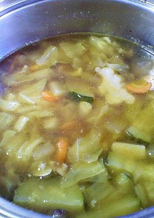 カレーうどんのような野菜カレースープ-レシピのメイン写真