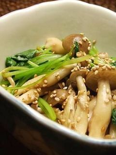 三つ葉としめじのわさび風味お浸し☆-レシピのメイン写真