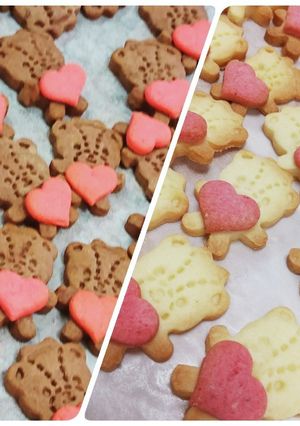 簡単大量☆くまのクッキー バレンタイン-レシピのメイン写真