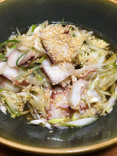 ネギとタコのさっぱりおつまみ!バリうまい-レシピのメイン写真