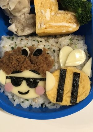 ヒカキン　ブンブンみつばちキャラ弁-レシピのメイン写真