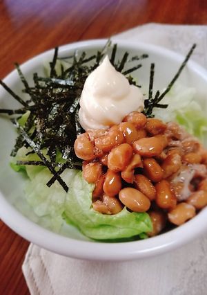 レタス納豆~忙しい朝の1品に…-レシピのメイン写真