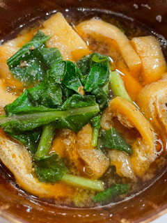 大根葉と油揚げの味噌汁-レシピのメイン写真