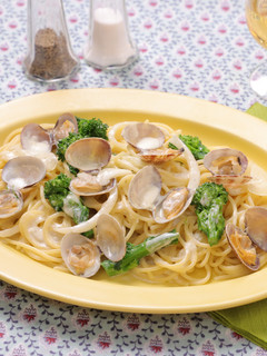 あさりと菜の花の豆乳クリームパスタ-レシピのメイン写真