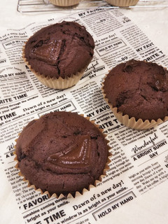 チョコたっぷり♪ダブルチョコマフィン-レシピのメイン写真
