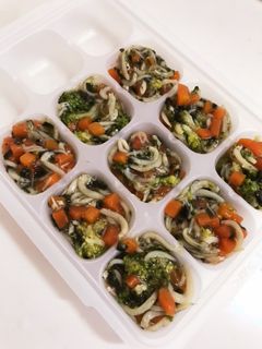 離乳食中期 野菜としらすのおかず-レシピのメイン写真