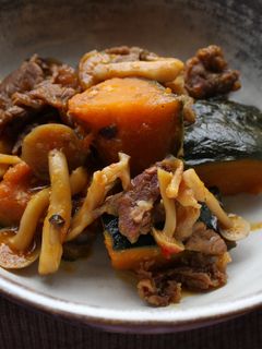 かぼちゃと牛肉のピリ辛煮-レシピのメイン写真