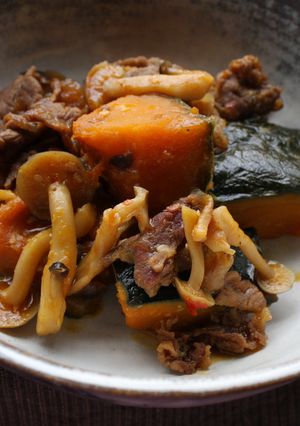 かぼちゃと牛肉のピリ辛煮-レシピのメイン写真