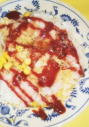 爆速電子オムライス（血管ダイエト1476-レシピのメイン写真