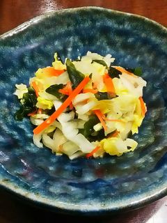 白菜とワカメのあっさり塩だれナムル。-レシピのメイン写真