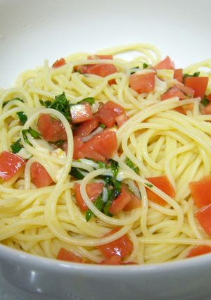 生トマトと大葉のパスタ-レシピのメイン写真