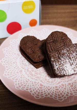 編み込みハートの生チョコサンドクッキー-レシピのメイン写真