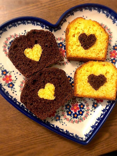 簡単!ハートのチョコパウンドケーキ-レシピのメイン写真