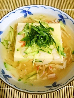 卵豆腐のかにかま餡かけ-レシピのメイン写真